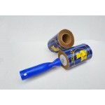 LINT  ROLLER -20M-WITH BLUE  HANDLE -brown